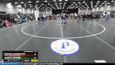 115 lbs Cons. Round 2 - Anthony Goodpaster, Sebolt Wrestling Academy vs Garrett Bowden, Askren Wrestling Academy