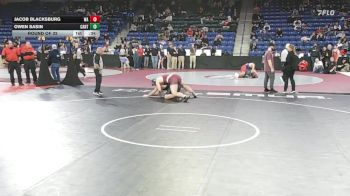 215 lbs Round Of 32 - Jacob Blacksburg, Westford Academy vs Owen Sasin, Canton