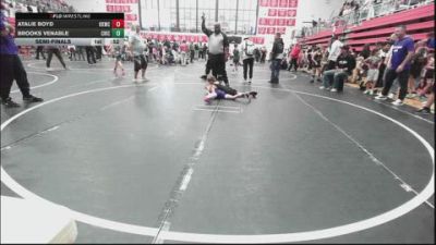 61 lbs Semifinal - Atalie Boyd, Keystone Kids Wrestling Club vs Brooks Venable, Chickasha Youth Wrestling
