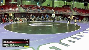 110 lbs Round 7 (8 Team) - Zoa Dejong, Omaha Westside Girls vs Allison Watts, Papillion-La Vista South Girls