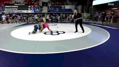 113 lbs Cons. Sub-rd Of 64 - Jordan Zambon, MI vs Malachi Pettis, WA