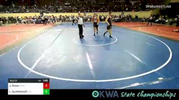 285 lbs Round Of 16 - Jaydin Shaw, Pawhuska Elks Takedown vs Larynz Spottedwolf, Clinton Youth Wrestling