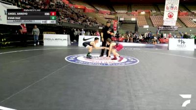 Novice Boys - 92 lbs Champ. Round 1 - Aiden DiFrancisco, Poway Wrestling vs Jayden Baez, Ceres Pups Wrestling Club