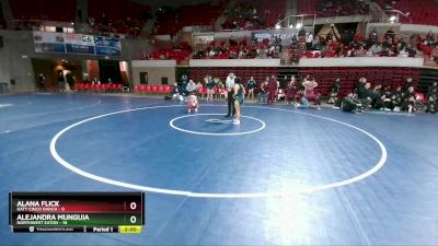 100 lbs 2nd Wrestleback And Semi-finals(16 Team) - Alana Flick, Katy Cinco Ranch vs Alejandra Munguia, Northwest Eaton