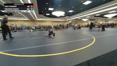 58 lbs Consi Of 8 #1 - Kole Thomsen, Fighting Squirrels WC vs Brandon Pardue, Granite WC