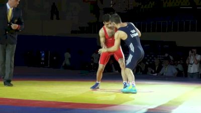 66kg Finals Omid Haji Noroozi (Iran) vs. Davor Stefanek (SRN)