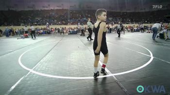 80 lbs Consi Of 8 #2 - Tanner Willman, Cushing Tigers vs Ariana Abbott, F-5 Grappling