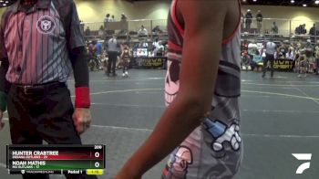 200 lbs Quarterfinals (8 Team) - Hunter Crabtree, Indiana Outlaws vs Noah Mathis, MO Outlaws