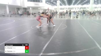 123 lbs Semifinal - Alison Chavez, Pounders WC vs AlexAndrea Corona, LEGACY Wrestling Club CA