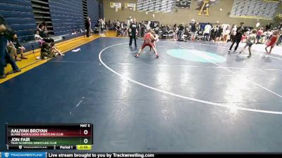 108 lbs Cons. Round 1 - Aaliyah Broyan, Blaine Barracudas Wrestling Club vs Jon Fair, Team Scorpion Wrestling Club