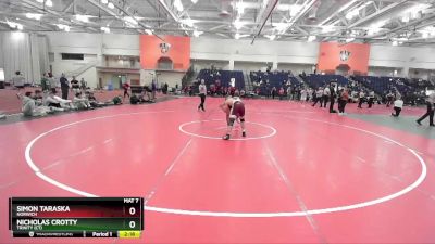 184 lbs 5th Place Match - Simon Taraska, Norwich vs Nicholas Crotty, Trinity (CT)