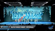 Elite Force Cheer - Crystals [2020 L1 Youth - D2 - Small - A Day 1] 2020 PacWest