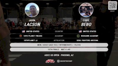 Cody Bebo vs Javin Lacson 2024 ADCC Phoenix Open