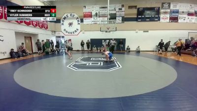 132 lbs Semifinal - Trey Schneider, Upton vs Kyler Summers, Moorcroft
