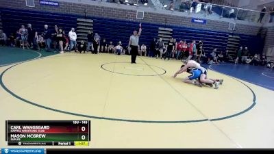 145 lbs Quarterfinal - Mason McGrew, Suples vs Carl Wangsgard, Capital Wrestling Club