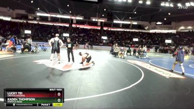 285 lbs Cons. Round 4 - Kaden Thompson, Emerald Ridge vs Lucky Tei, Lincoln (Tacoma)