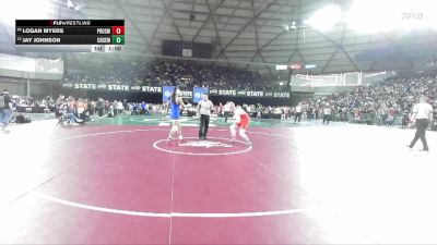 Boys 2A 165 lbs Cons. Round 4 - Jay Johnson, Chief Sealth vs Logan Myers, Prosser