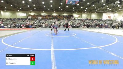 175 lbs Consi Of 16 #2 - Lolomanaia Clark, Daniel Cormier Wrestling Academy vs Bridger Foss, South Medford Mat Club