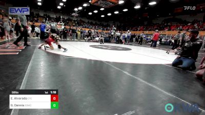 58 lbs Semifinal - Emmett Alvarado, Comanche Takedown Club vs Grant Dennis, D3 Wrestling Cluib