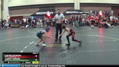 70 lbs Round 2 (4 Team) - Carter Gutapfel, Spatola Wrestling vs Albert Canales, Contenders Wrestling Academy Blue