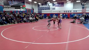 197 lbs Finals (2 Team) - Jadaan Anderson, University Of The Ozarks vs Kevin Shaw, Huntingdon