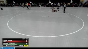 98 lbs Champ. Round 1 - Austin Toscano, NXT Level Wrestling Academy vs Zadik Spaur, Iowa