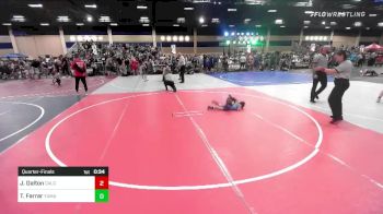 50 lbs Quarterfinal - Jase Dalton, CalGrapplers vs Tillman Farrar, Yuma Grit WC