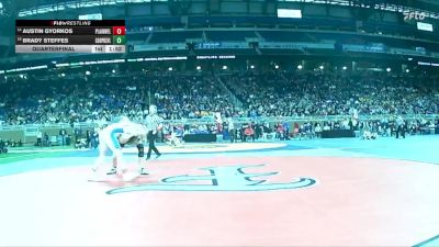 D2-144 lbs Quarterfinal - Austin Gyorkos, Plainwell vs Brady Steffes, Coopersville