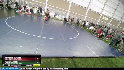 74 lbs Cons. Round 5 - Kaze Carter, Altamont Wrestling Club vs Antonio Juarez, Stout Wrestling Academy