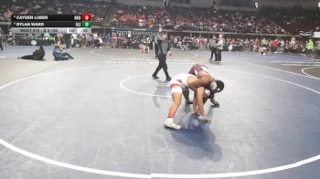 D 3 190 lbs 5th Place Match - Dylan Ward, De La Salle vs Cayden Luben, Basile