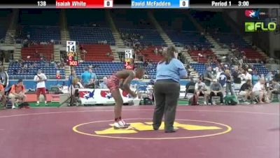 138lbs Isaiah White, Illinois vs David McFadden, New Jersey
