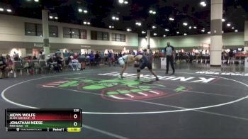 220 lbs Round 2 (6 Team) - Aidyn Wolfe, Black And Blue vs Jonathan Neese, MXW Gold