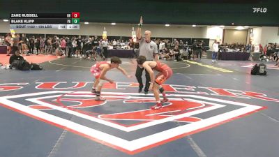 106 lbs Consi Of 32 #1 - Zane Russell, OH vs Blake Klipp, PA