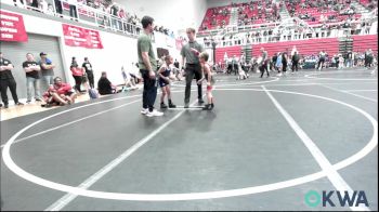 52 lbs Round Of 32 - Carver Pearson, Hinton Takedown Club vs Keldyn Webb, El Reno Wrestling Club