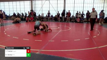 115 lbs Round Of 32 - Tyson Tremor, UNATTACHED vs Kelly Doney, PTC Youth Wrestling
