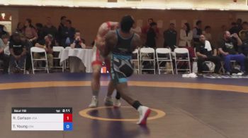 87 kg Semifinal - Richard James Carlson, USA vs Timothy Samuel Young, USA