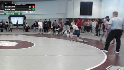 133 lbs Consi Of 8 #1 - Max Martin, North Carolina vs Elijah Lowe, Tennessee-Chattanooga