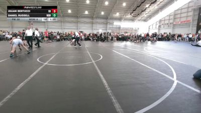 150 lbs Round 4 (8 Team) - Julian Bertucci, Freakztyle Wrestling vs Daniel Russell, West Geauga Wolverines