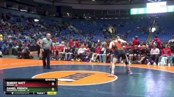 190 lbs Semis & 1st Wrestleback (8 Team) - Robert Watt, Roxana vs Daniel French, Woodstock (Marian)