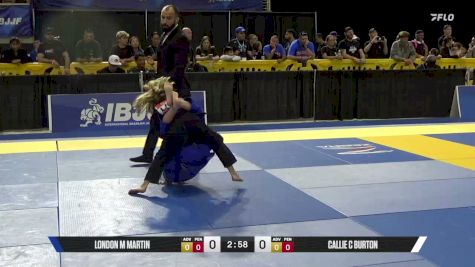 Callie C Burton vs London M Martin 2026 Pan Kids Jiu-Jitsu IBJJF Championship