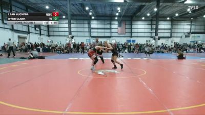 118-130 lbs Cons. Round 1 - Kylie Clark, Virginia Beach vs Leah Huckeba, Warmup Gang Wrestling Club