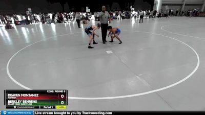 126 lbs Cons. Round 3 - Berkley Behrens, Beast Mode Wrestling vs Deaven Montanez, Florida