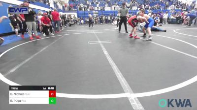 110 lbs Quarterfinal - Bryar Nichols, Plainview Youth Wrestling Club vs Bristen Puga, Piedmont