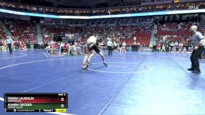 1A-157 lbs Quarterfinal - Owen Laughlin, Shenandoah vs Kanen Decker, Wapsie Valley