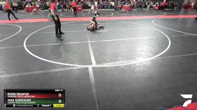 110 lbs Champ. Round 2 - Max Gonzalez, Askren Wrestling Academy vs Evan Sigafus, Warrior Youth Wrestling