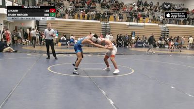 141 lbs Consi Of 16 #1 - CJ Carr, Lock Haven - Lock Haven vs Brady Mercer, Unrostered- Spartan Combat RTC