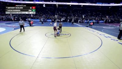 II-110 lbs Champ. Round 2 - Lucas Barbieri, Homer vs Anthony Scolaro, Cobleskill/Richmondville Hs