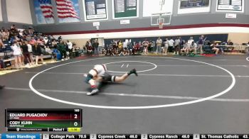 165 lbs Round 3 - Eduard Pugachov, Cy-Fair vs Cody Kuhn, Huntsville