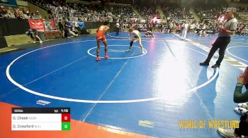 101 lbs Round Of 32 - Quincey Crawford, BullTrained vs Gavin Cheek, Nebraska Elite