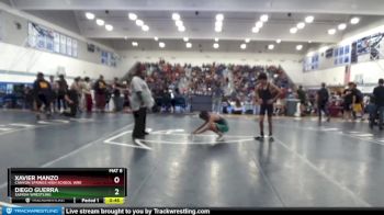 106 lbs Champ. Round 2 - Diego Guerra, Samohi Wrestling vs Xavier Manzo, Canyon Springs High School Wre